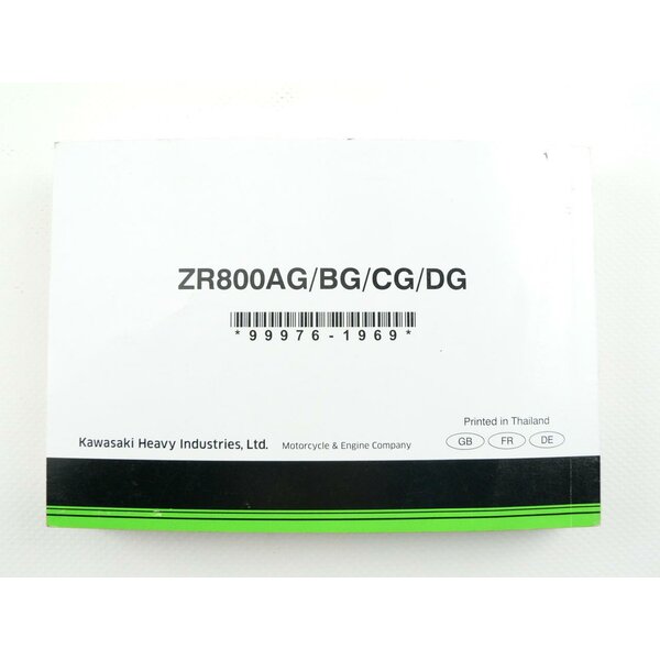 Kawasaki Z 800 D ZR800C Betriebsanleitung Gebrauchsanleitung / owners manual
