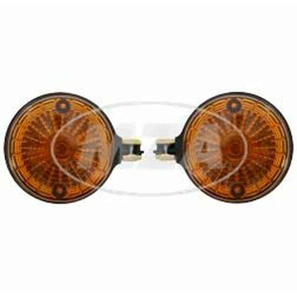 Paar Blinkleuchten, hintere - rund - 8580.23/1 - Lichtaustritt: Orange - Blinkeraufnahme 10 mm Simson S50, S51, S70, SR50, SR80 MZ