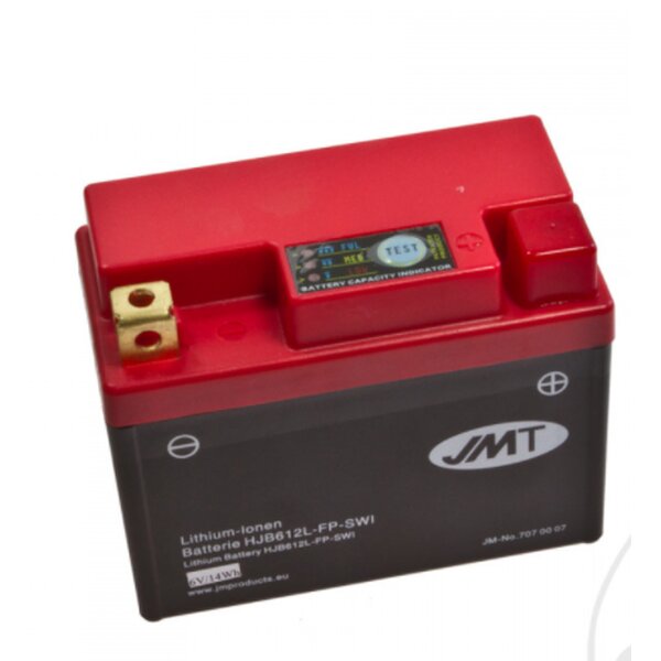 Batterie HJB612L-FP 6VJMT - Lithium-Ionen mit Anzeige Wasserdicht Simson DUO, S50, S51, S70 MZ TS250